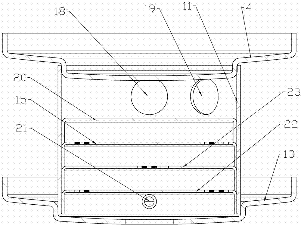 Cylindrical cyclone separation device and special cyclone guide ring for same