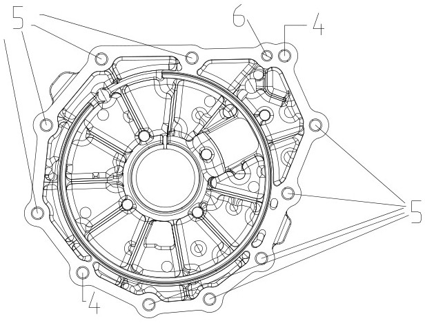 Machining method for aluminum alloy bearing seat of new energy automobile