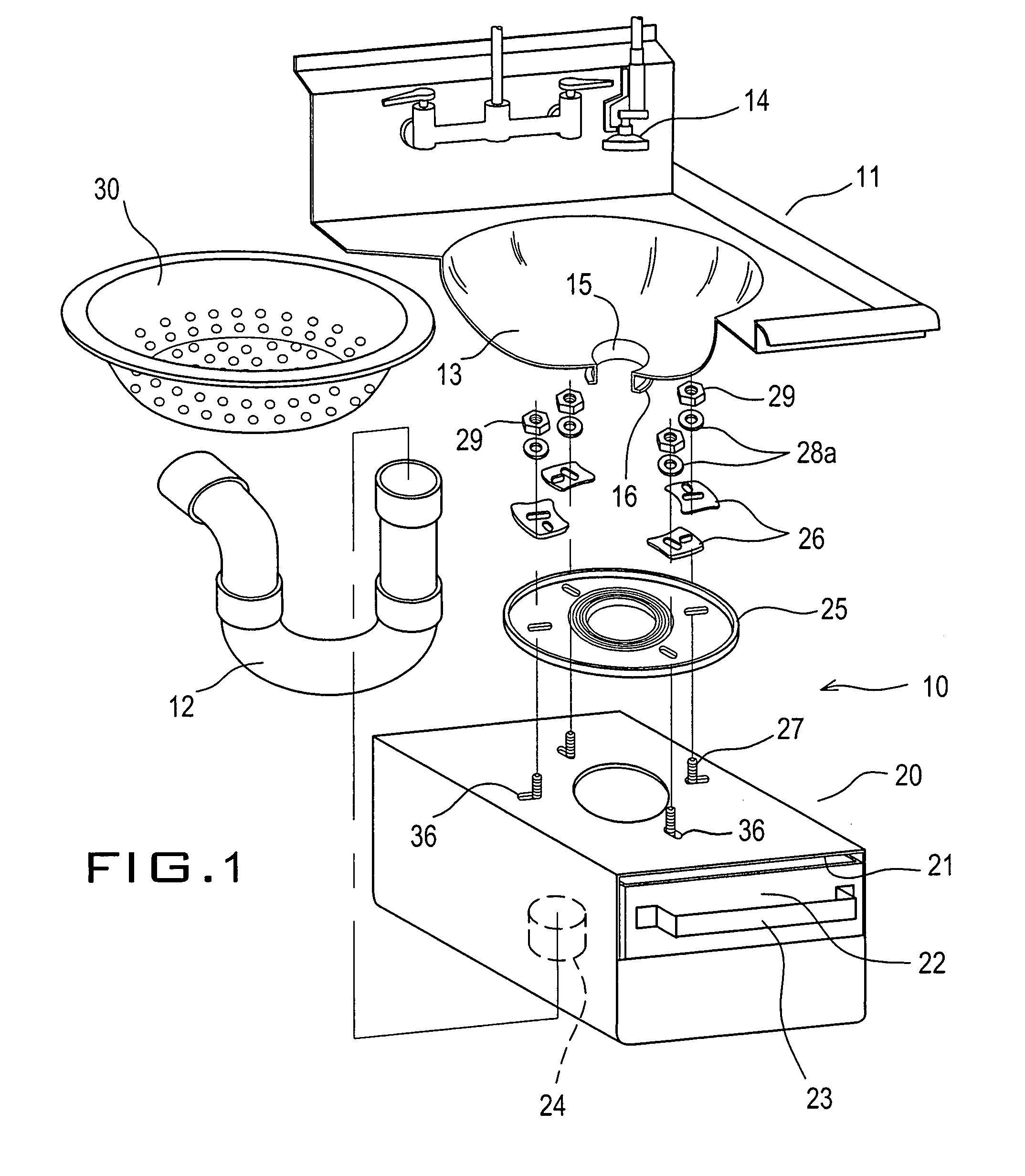 Garbage disposer replacement unit