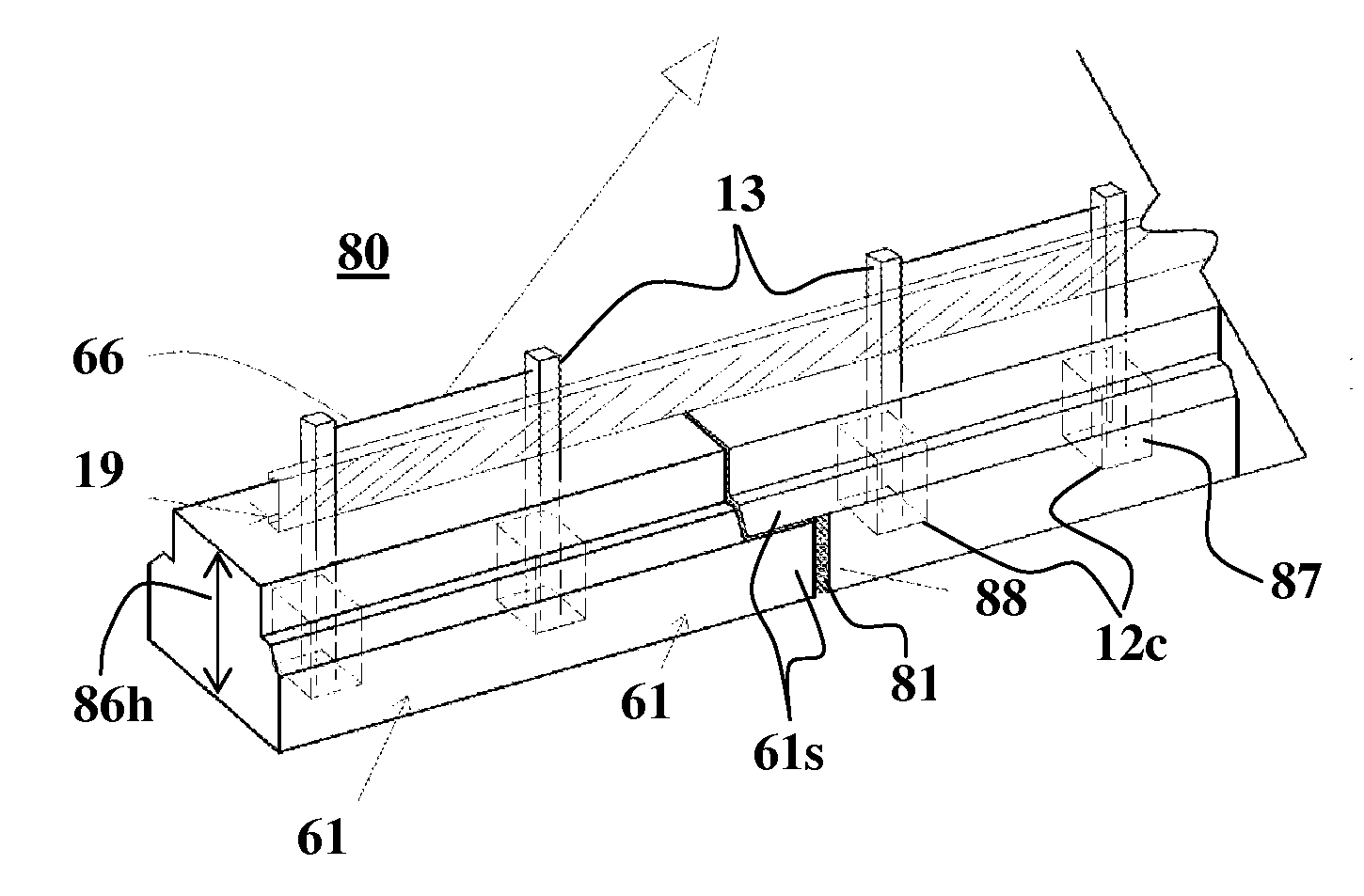 Safety crash barrier