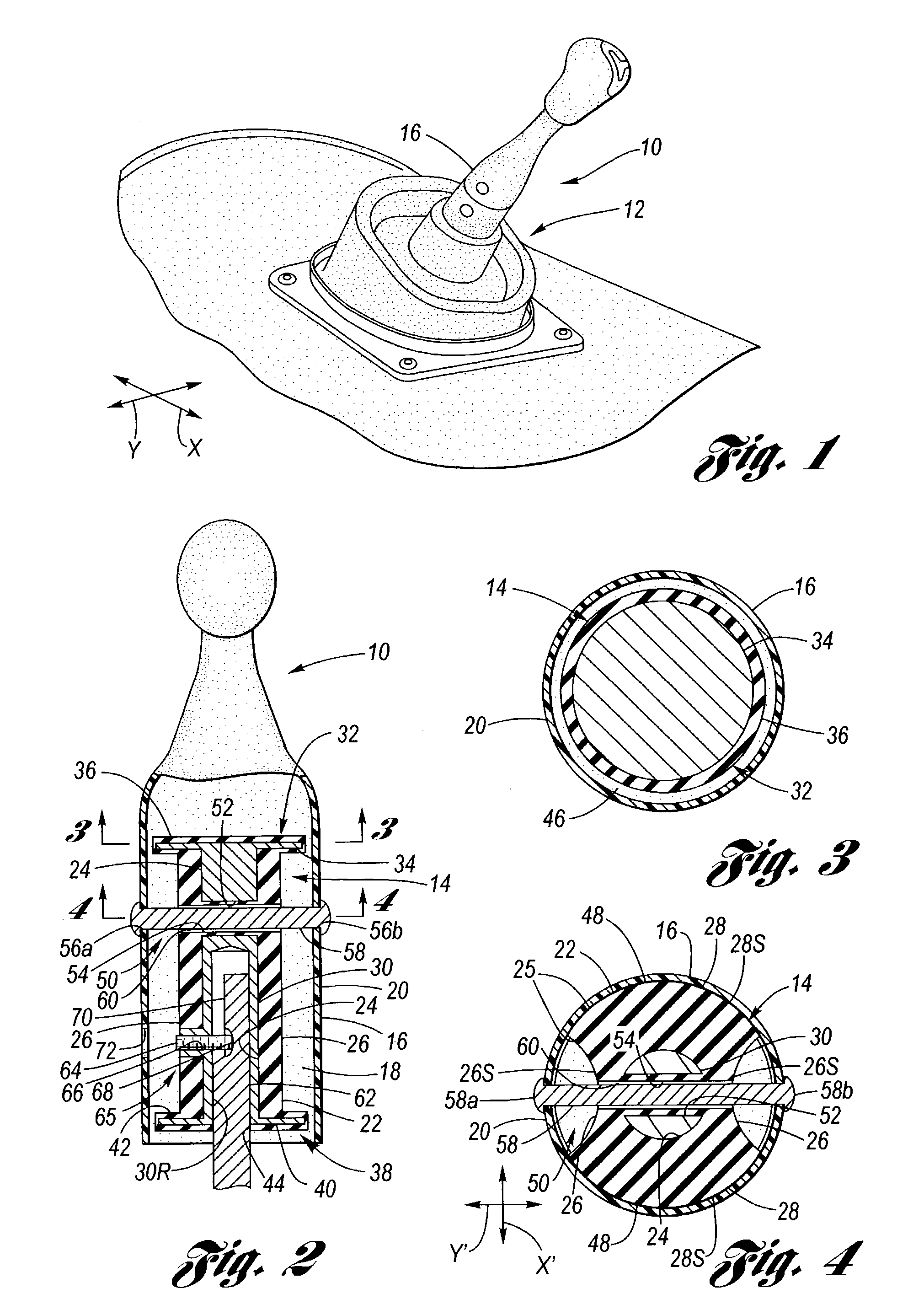 Mechanical attachment for a shift lever vibration isolator