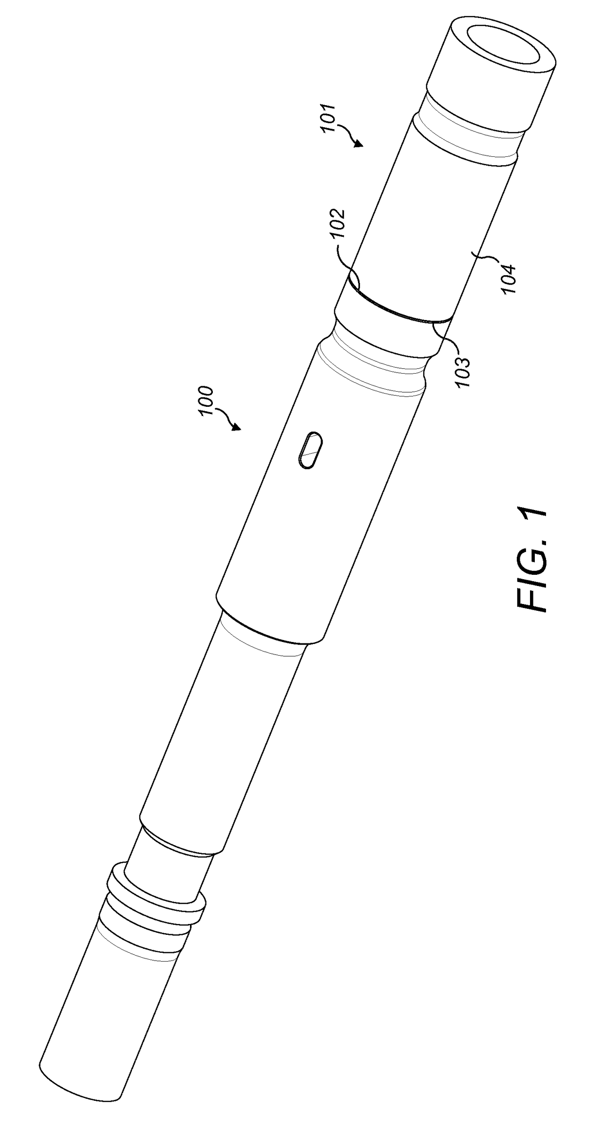 Threaded coupling end for a percussion drill string component