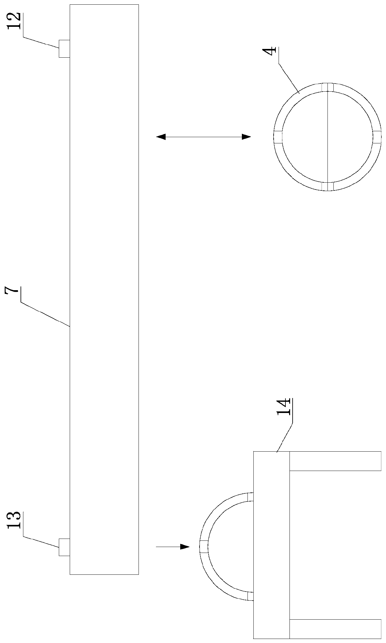 Automatic mold gripping method and device for intelligent robot for building component