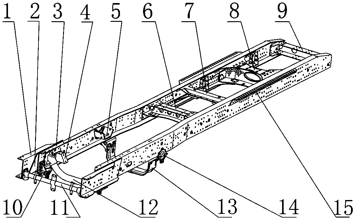 Commercial vehicle frame assembly