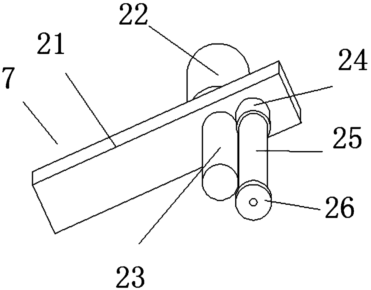 Carbon fiber short shred unwinding device for textile machines