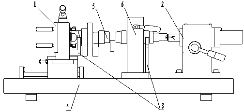 Comprehensive inspection device for measuring position of crankshaft hole