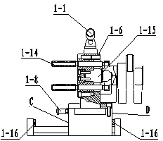 Comprehensive inspection device for measuring position of crankshaft hole