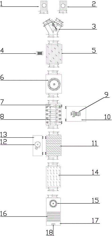 Energy saving type air water washing system