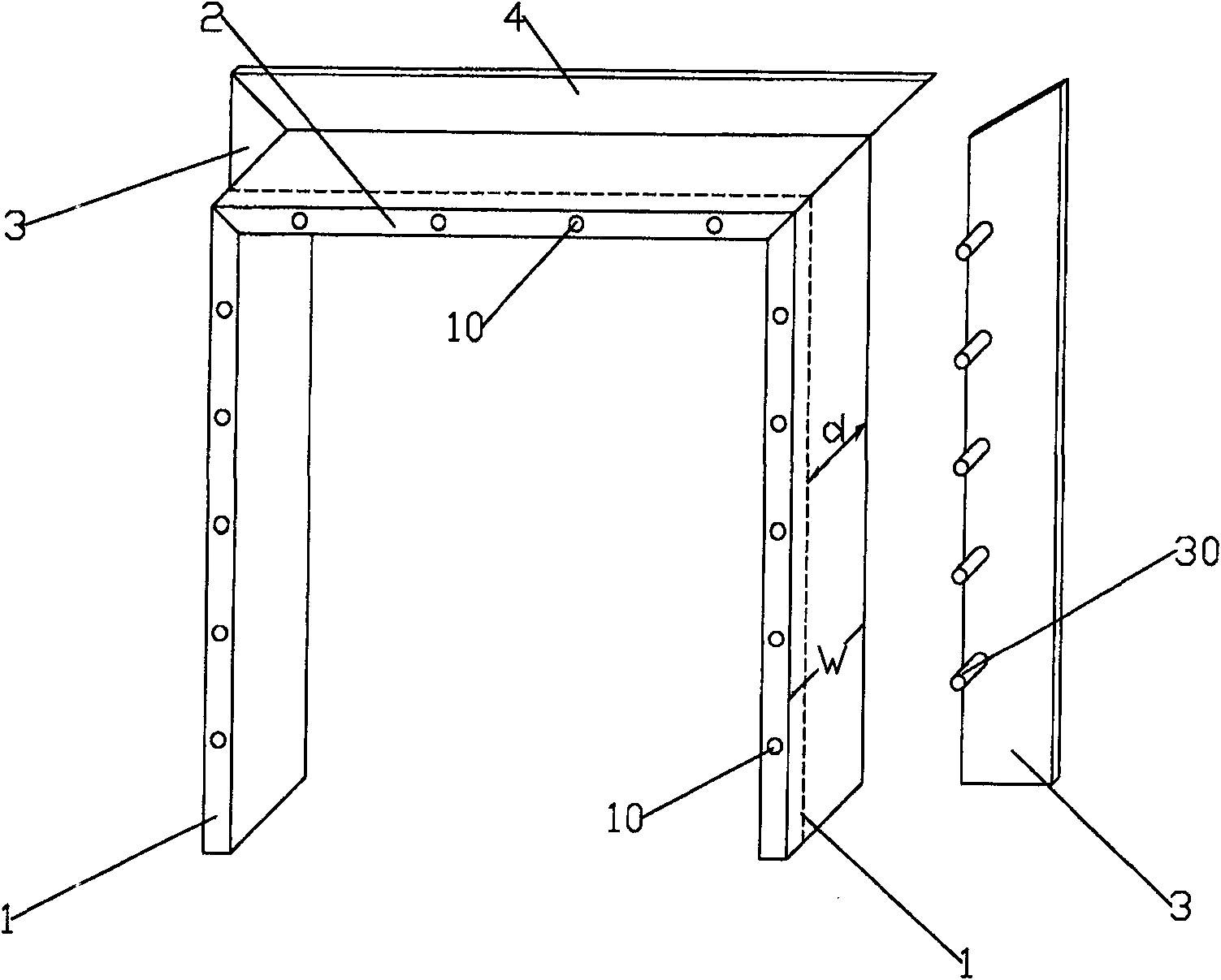 Door window trim capable of being intercepted and used randomly