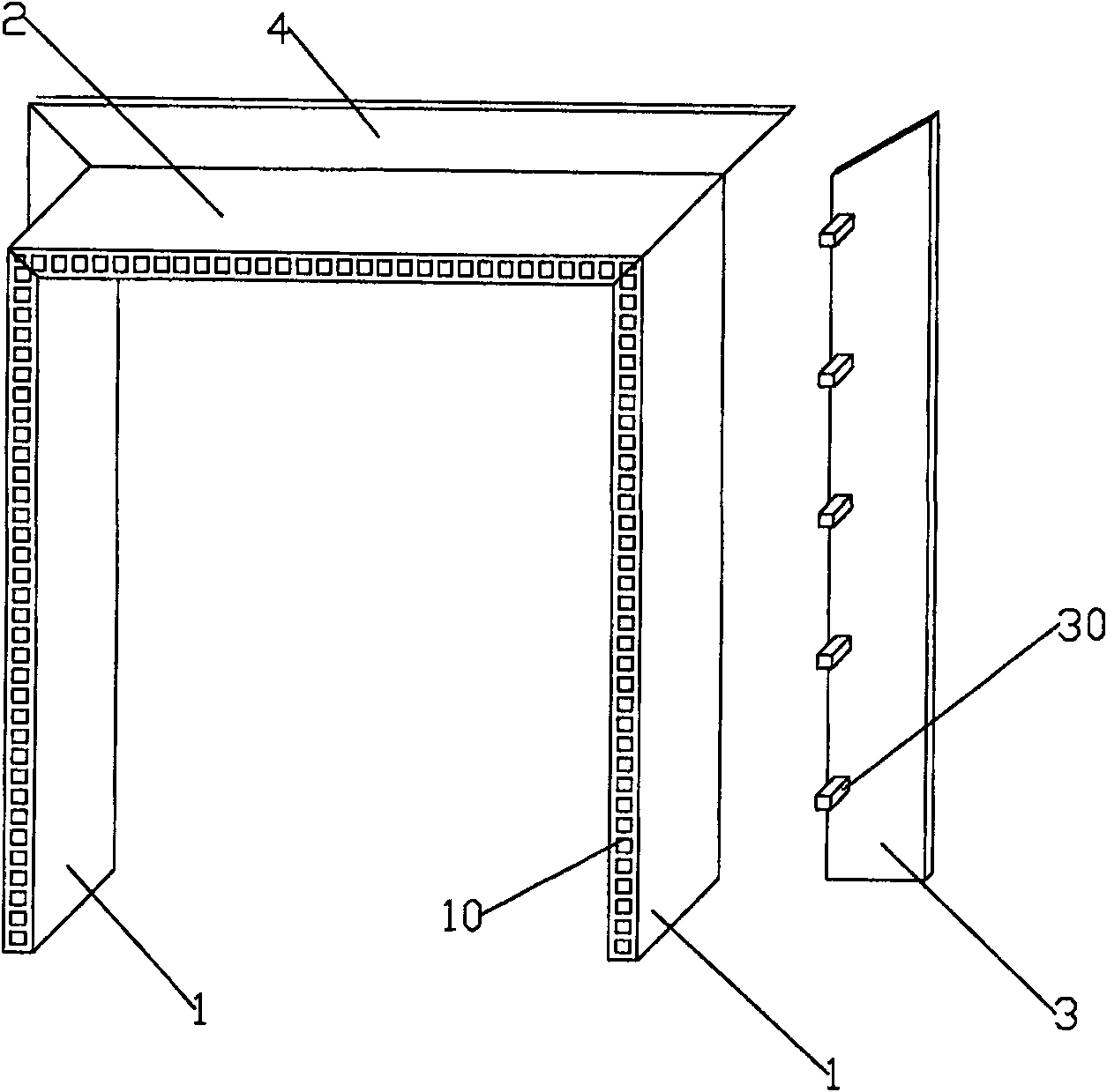 Door window trim capable of being intercepted and used randomly