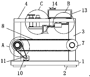 Oil spraying device for biscuit processing