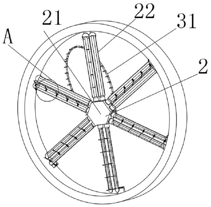 Anti-blocking exhaust fan special for food processing factory