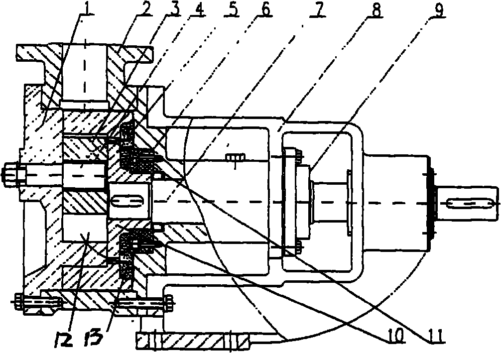 Improved inward rotation gear pump