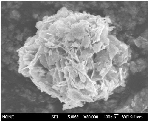 Method for treating methyl orange with iron porphyrin/bismuth tungstate composite photocatalytic material