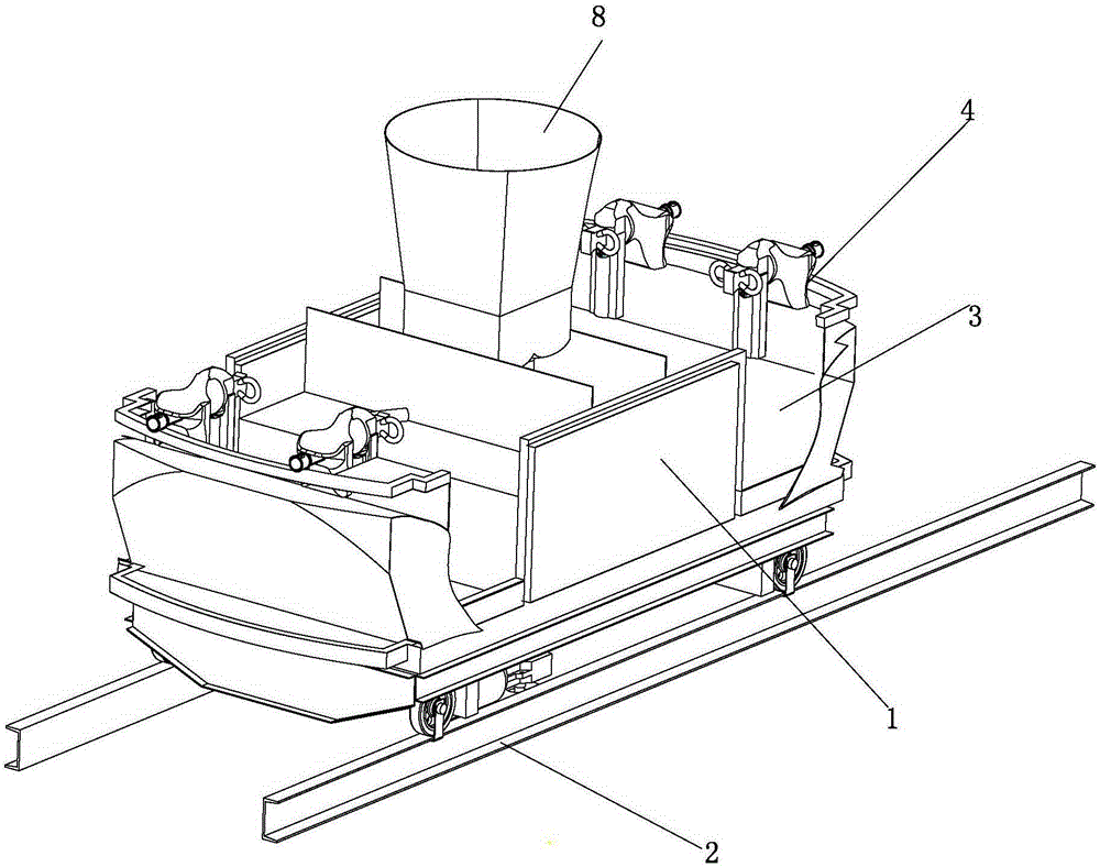 Mobile track live ammunition interaction shooting device and using method thereof