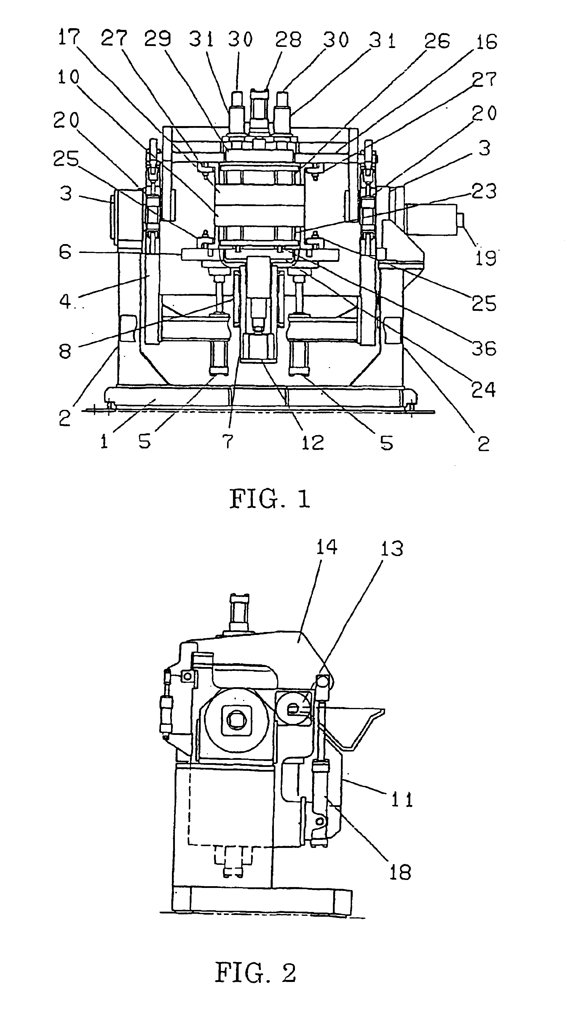 Gravity type tiltable metal mold casting machine