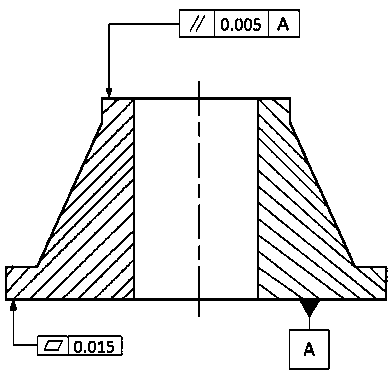 Method for rapidly evaluating parallelism degree of plane relative to reference plane