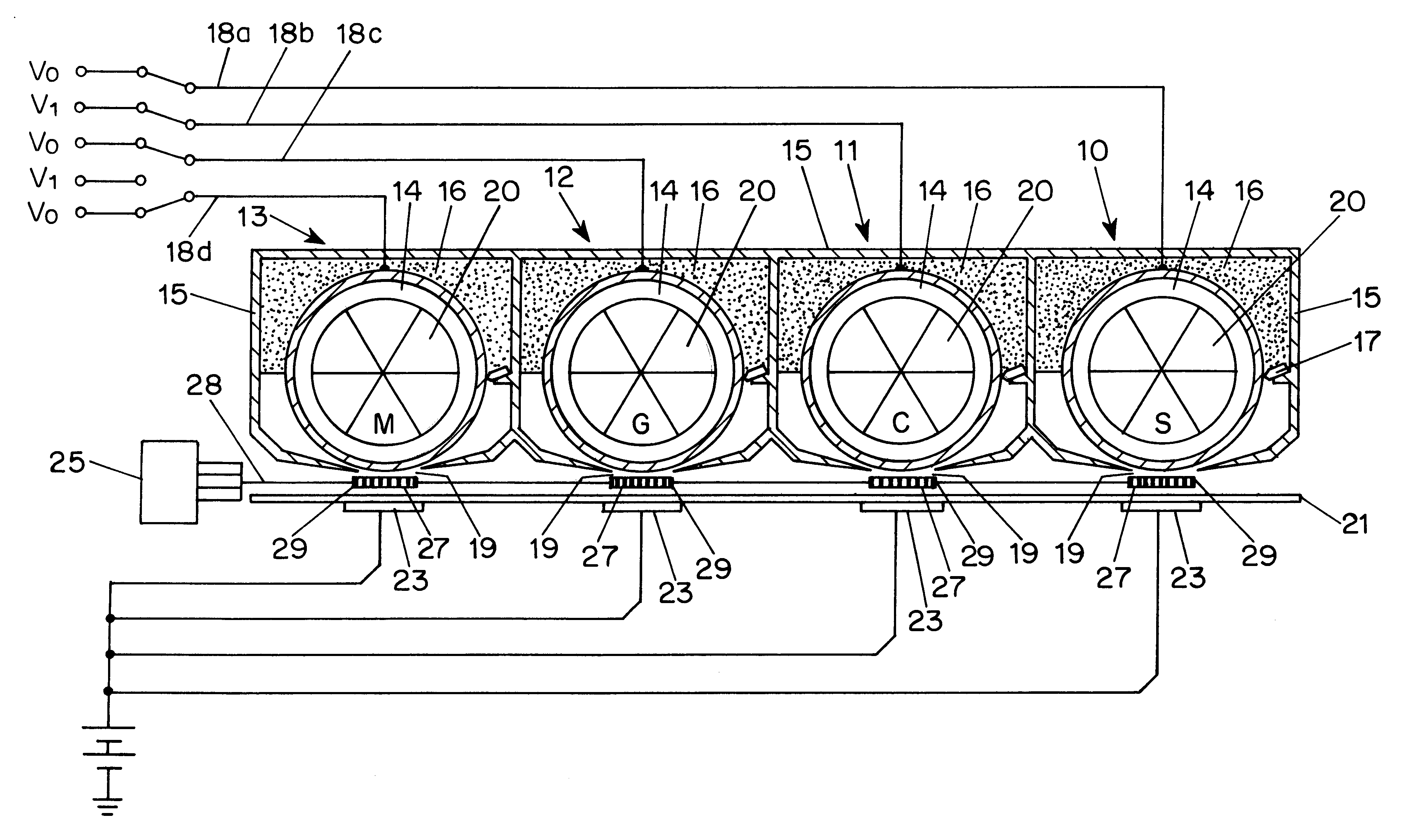 Method for stable electro (stato) graphic reproduction of a continuous tone image