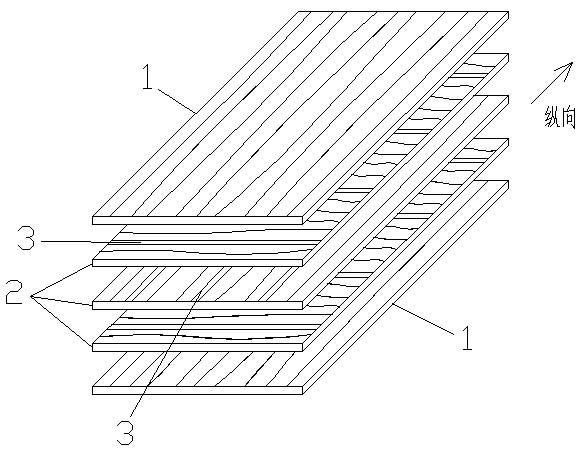 A kind of formaldehyde-free, flame-retardant, water-resistant glued wood laminate and production method thereof