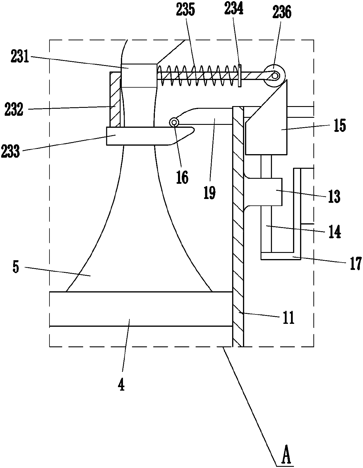 Salvaging machine for floating garbage of municipal sewage outlet