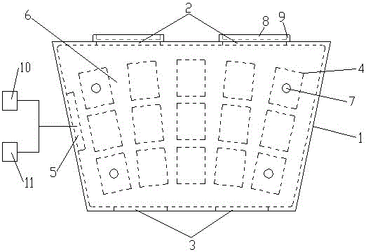 Active air-cooling heat dissipation battery box for hybrid electric vehicle