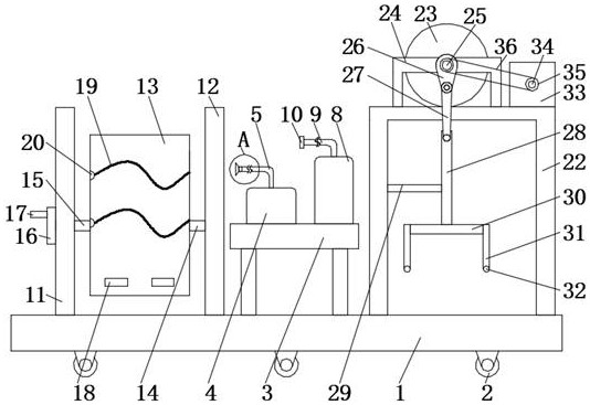 An intelligent treatment device that is convenient for gastroenterology patients to eliminate gastric gas