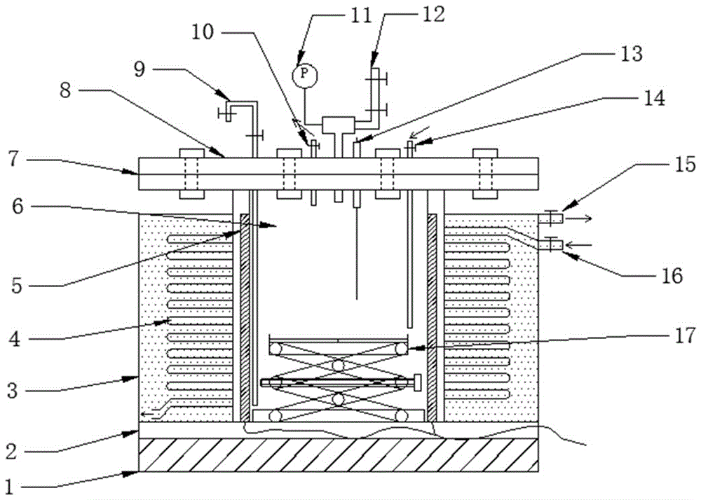 Reaction device for pyrolyzing chemical raw materials by adopting steam