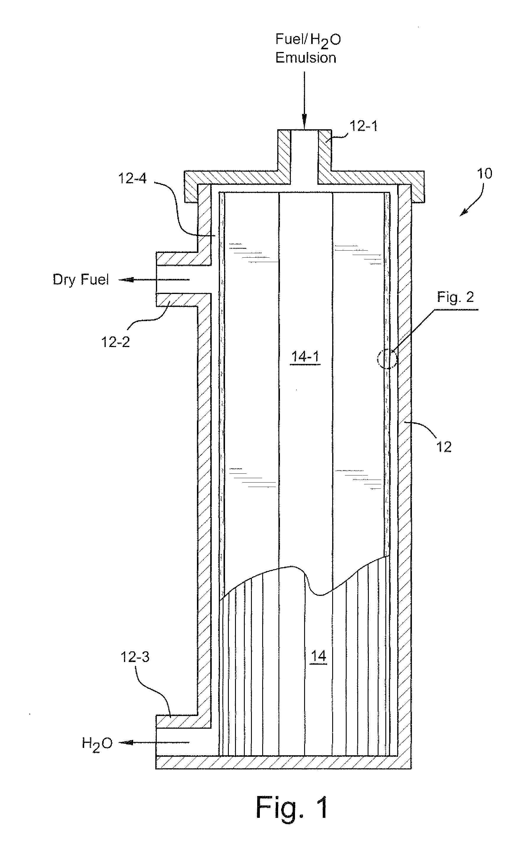 Separation media and methods especially useful for separating water-hydrocarbon emulsions having low interfacial tensions