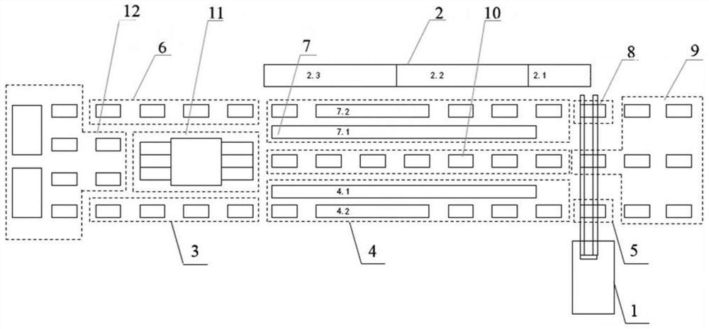 Double-cycle production line and production process of prefabricated building prefabricated parts