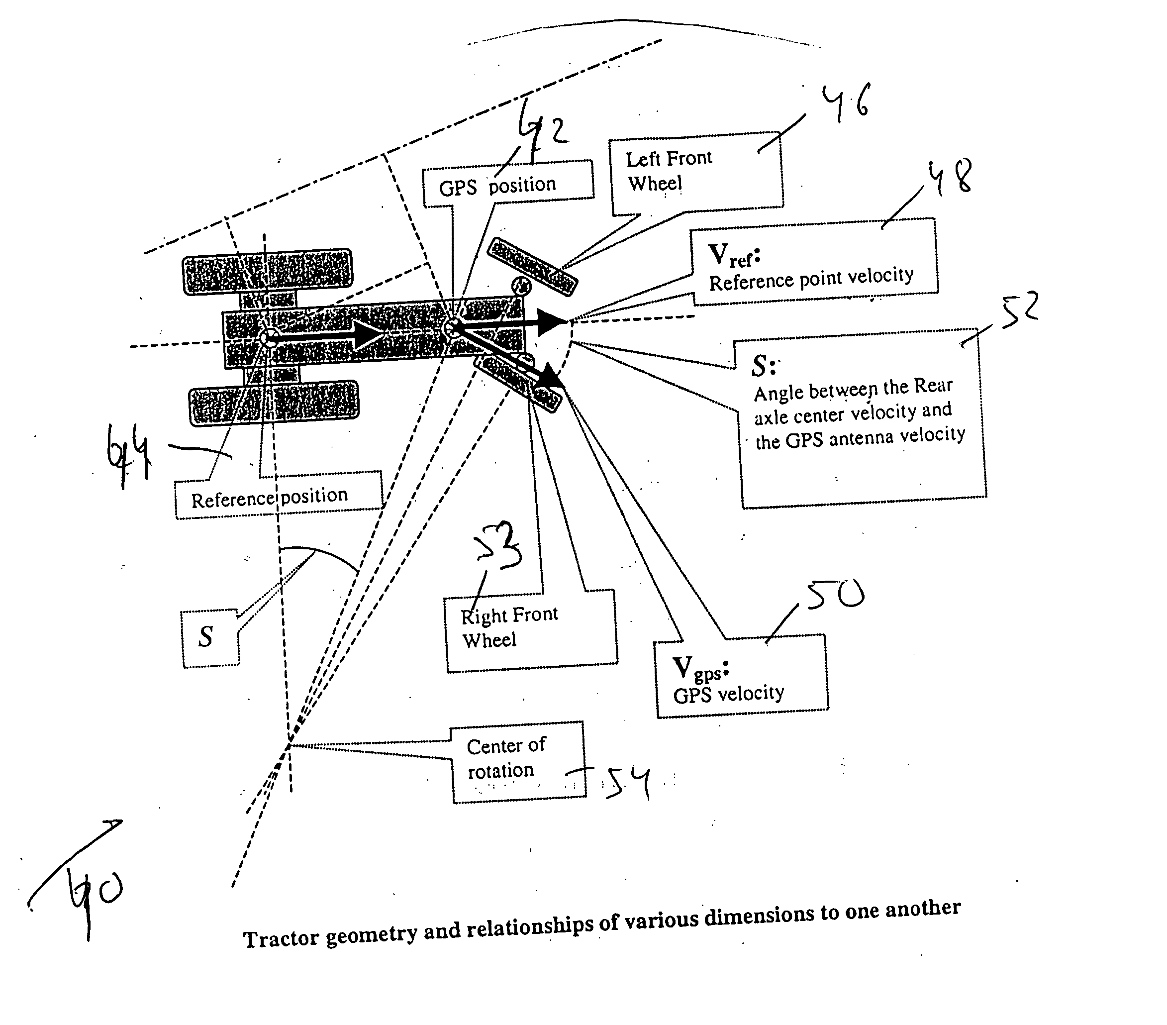 Method and apparatus for steering movable object by using control algorithm that takes into account the difference between the nominal and optimum positions of navigation antenna