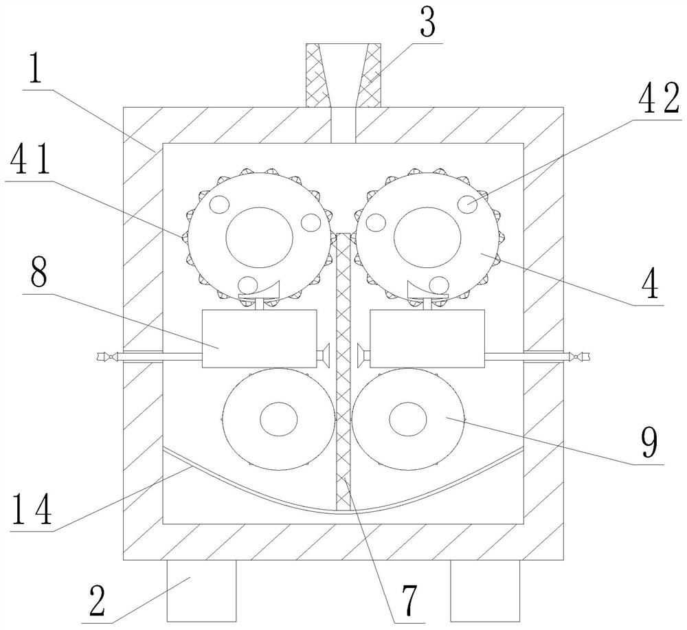 Cleaning device for air conditioner filter screen