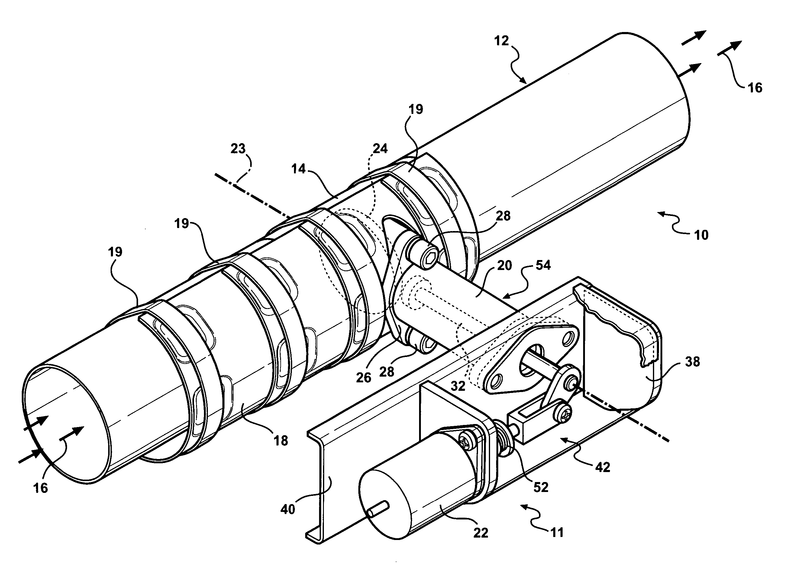 Electrically controlled exhaust valve