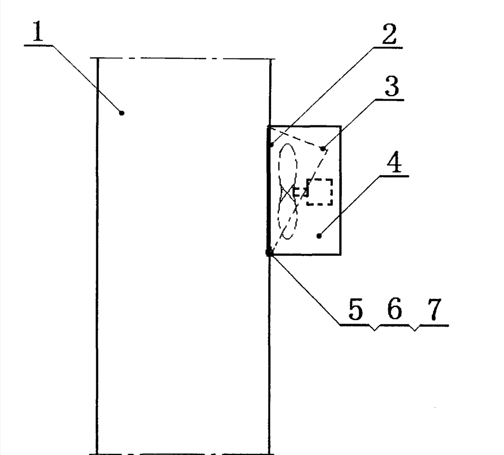 Exhaust fan panel used for high-rise housing flue