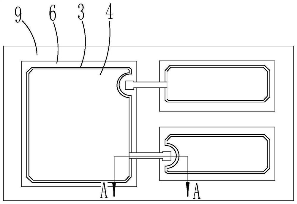 Bias frequency mixing Schottky diode structure and semiconductor device