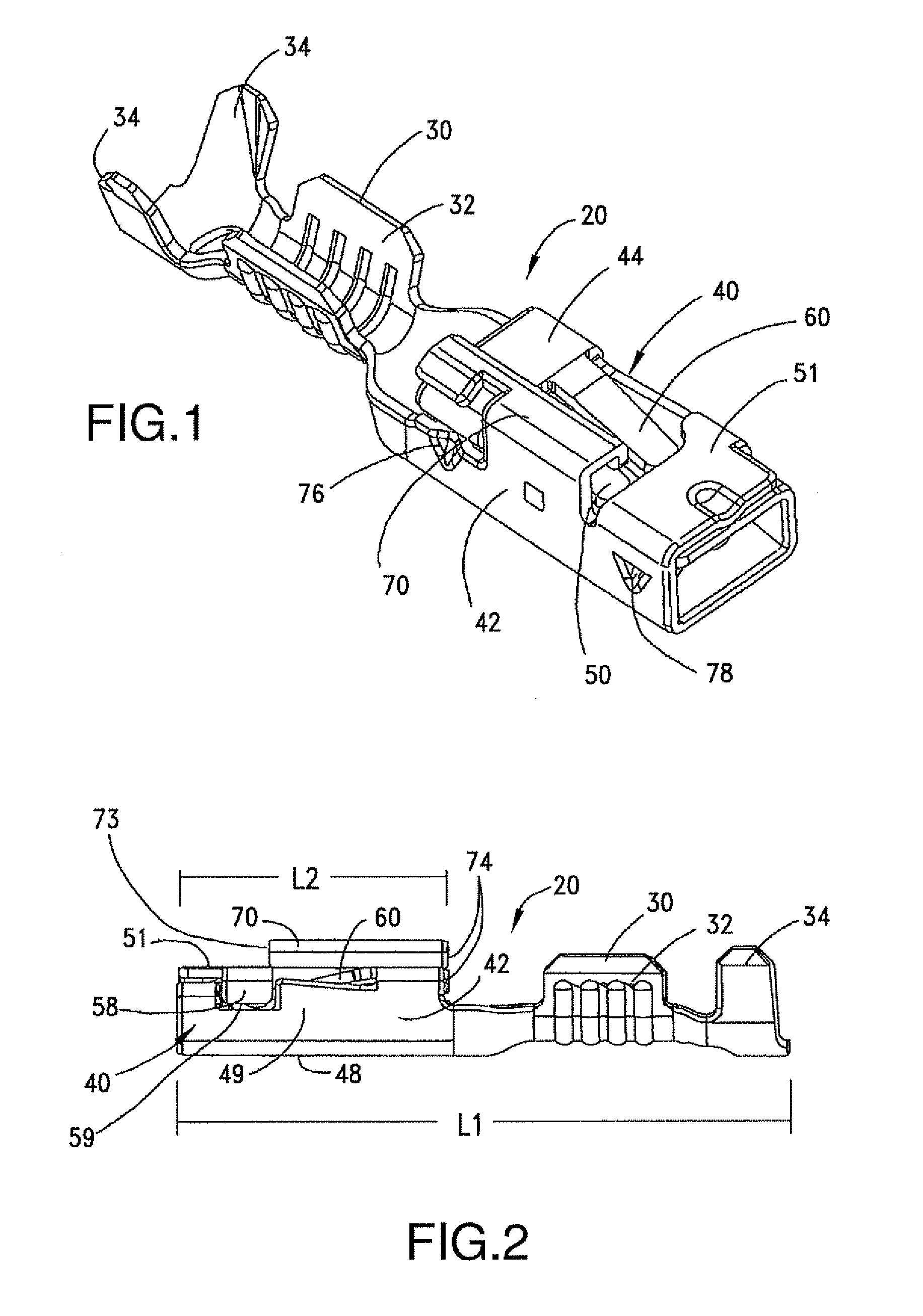 Miniature receptacle terminals