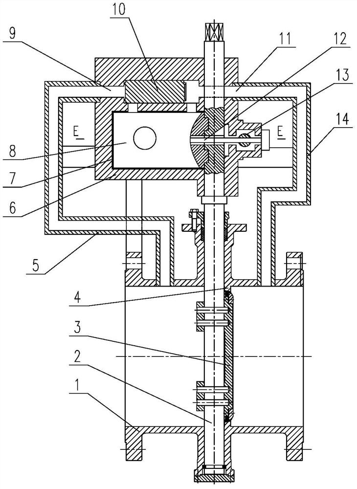 A two-way triple eccentric butterfly valve