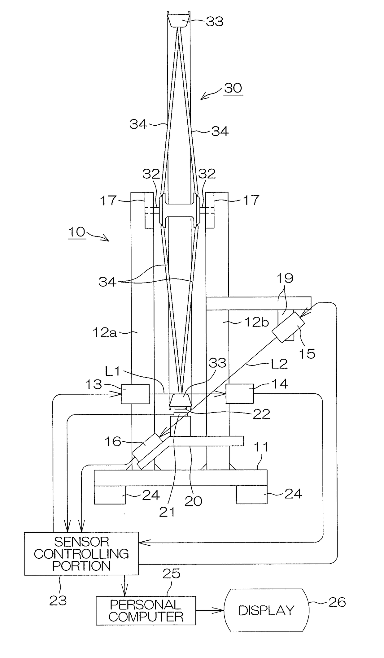 Misalignment detecting device for spoked wheel