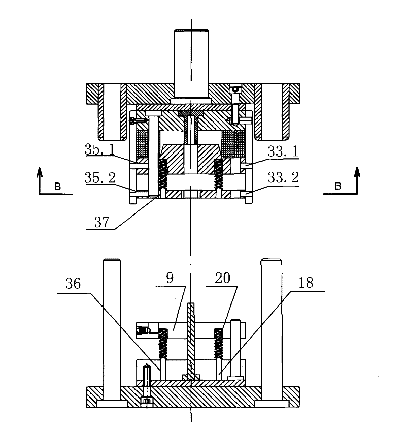 Cold extrusion die for double end pipe joint