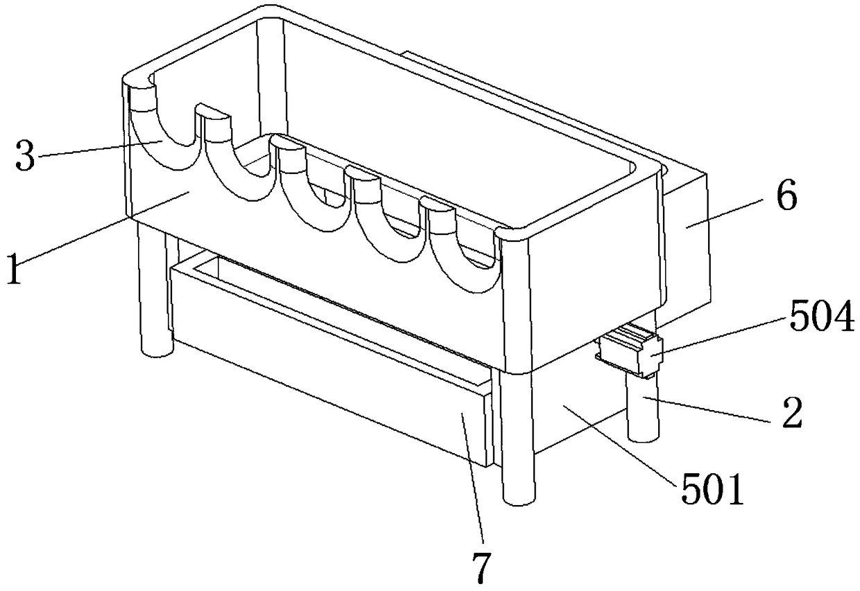 Natural eating fodder supply device for black goat breeding and with slow fodder supply function