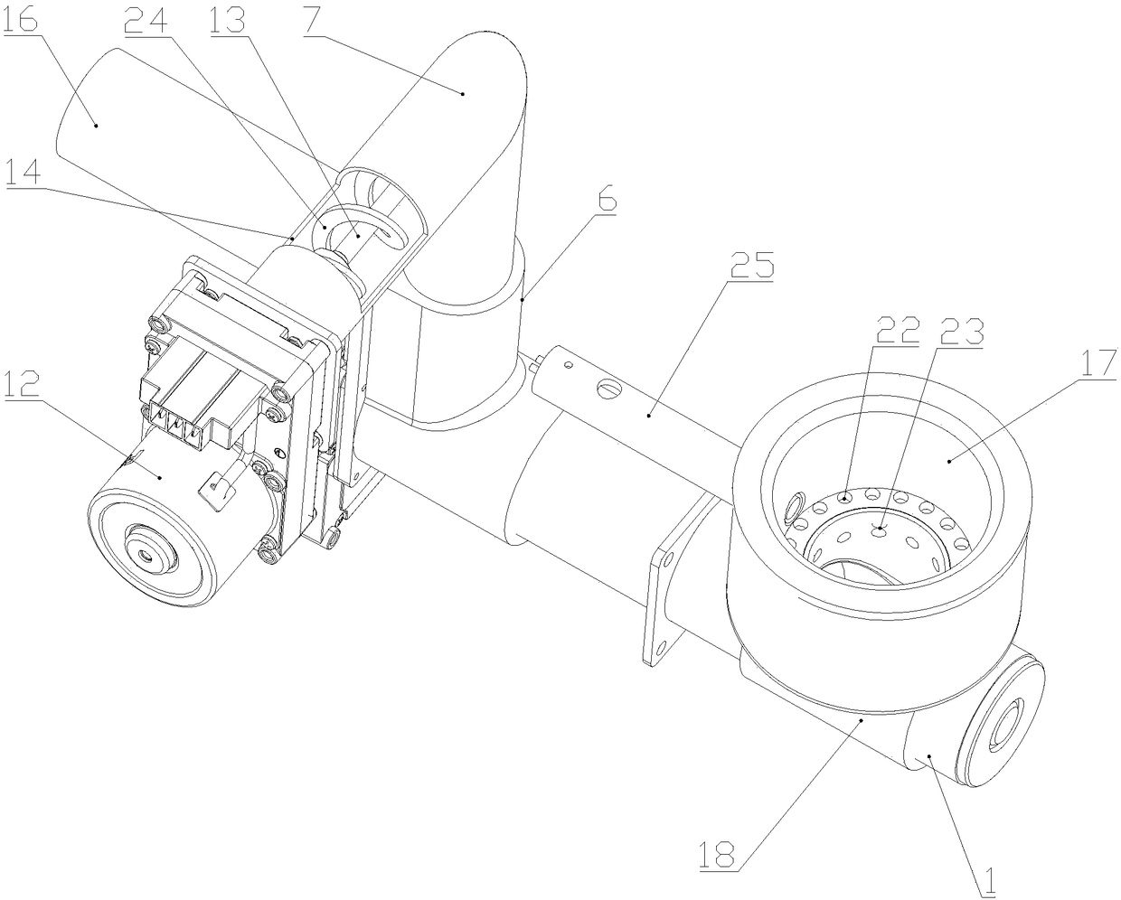 Wall furnace and loading device thereof