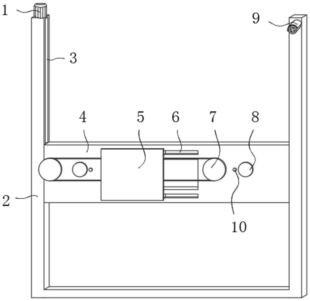 Automatic stop protection device for sized warp library