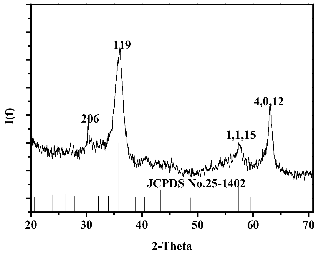 Magnetic iron oxide-graphene nano composite material for removing dye pollution of water body as well as preparation method and application of magnetic iron oxide-graphene nano composite material