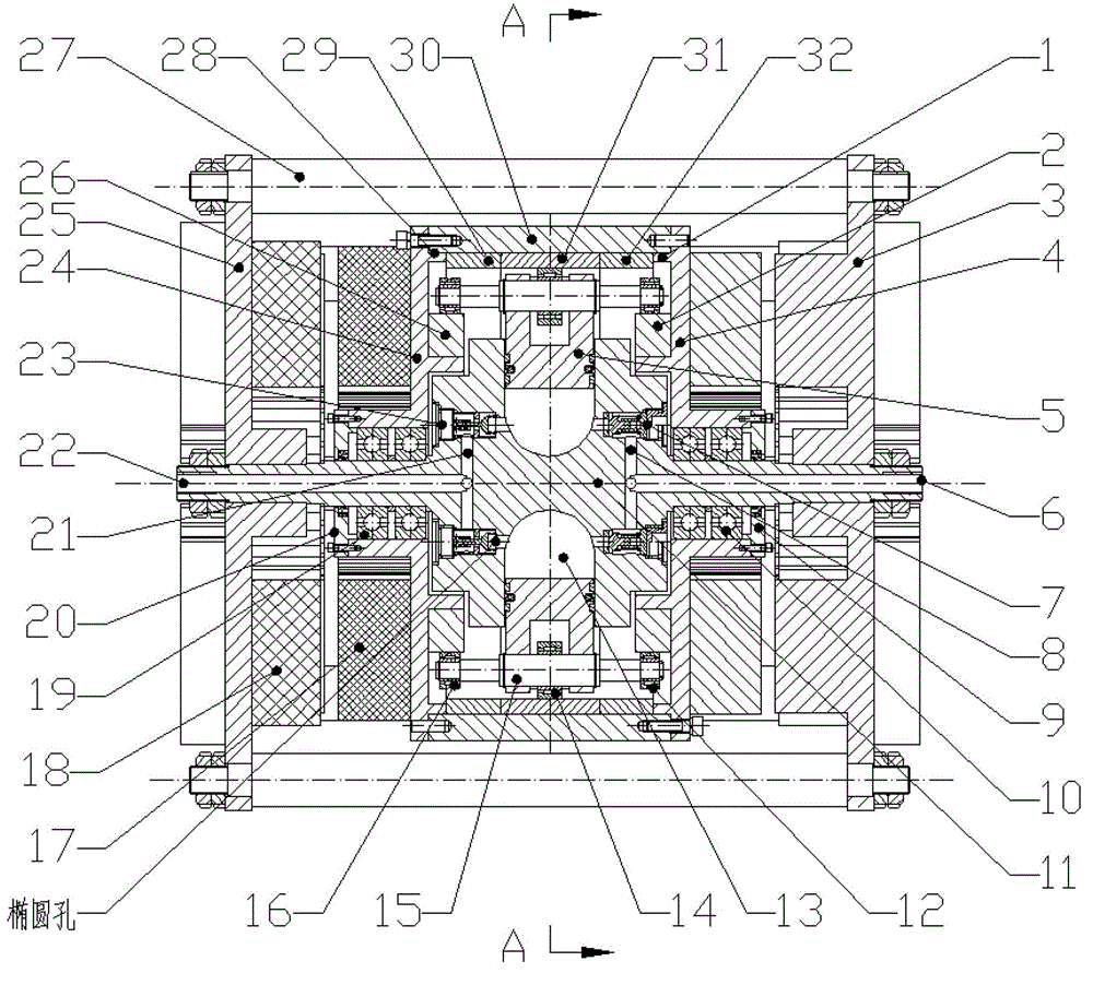 External-rotor radial plunger hydraulic pump integrated with motors