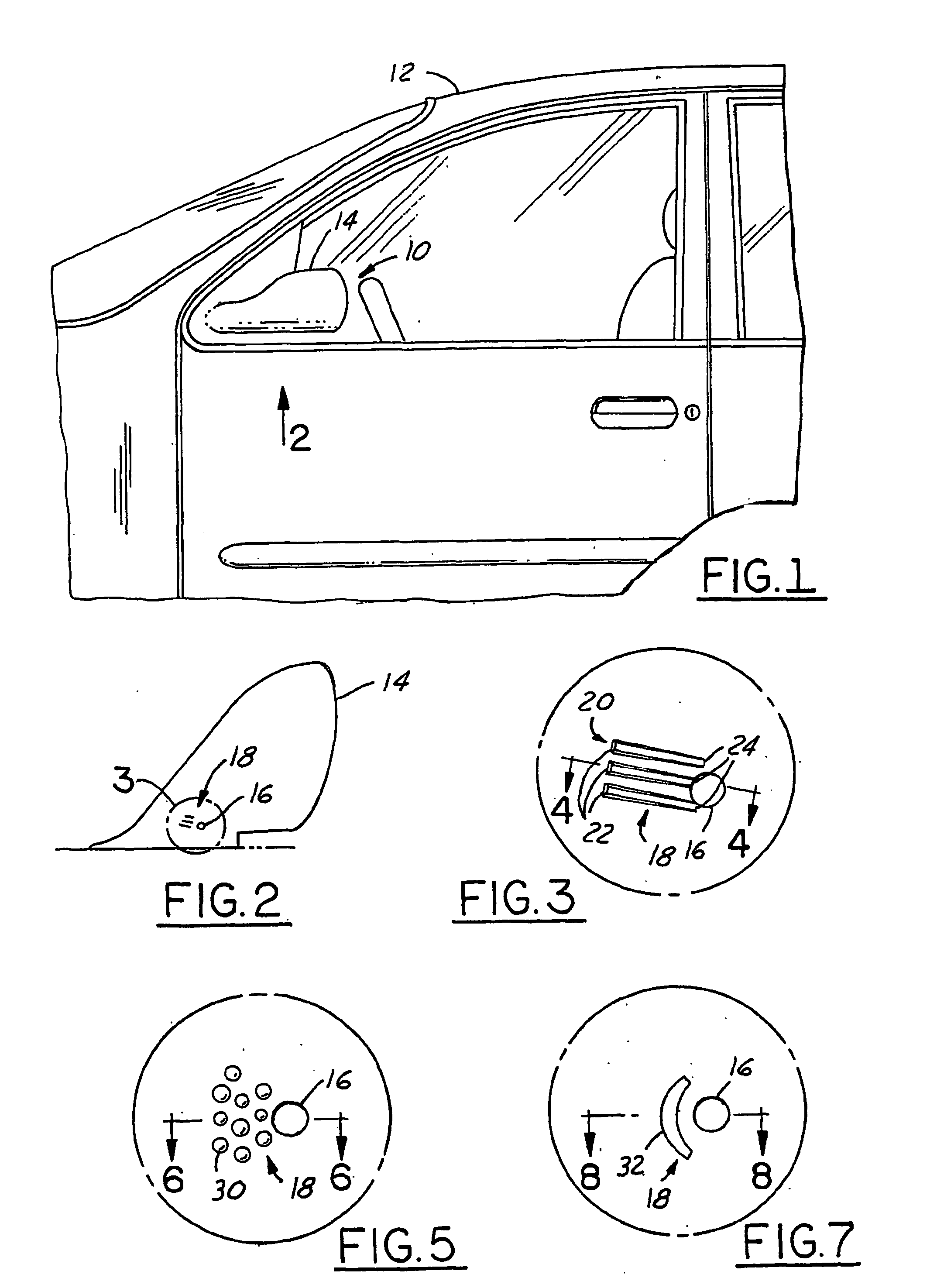 Side view mirror assembly wit quiet drain feature