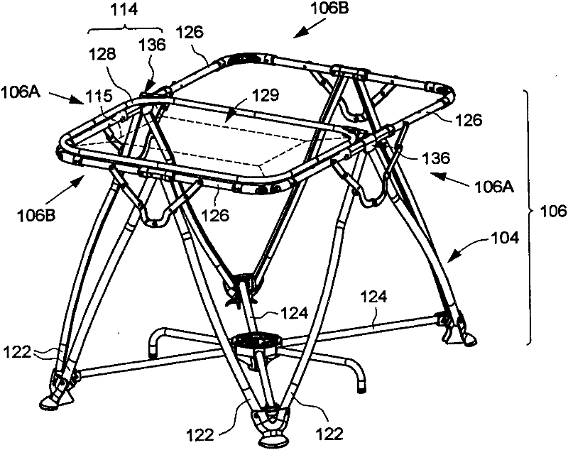 Play yard and child holding accessory suitable for the play yard