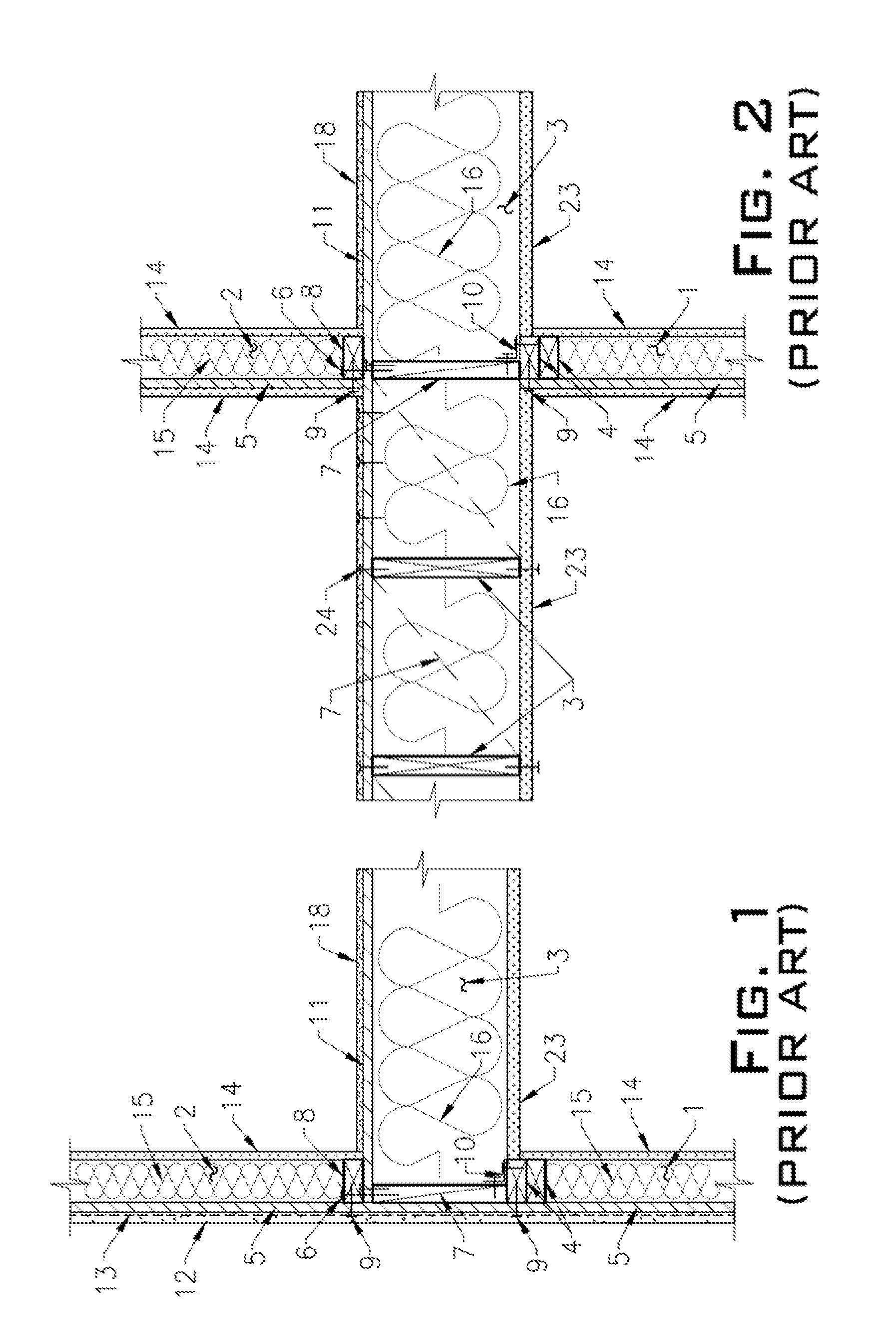 Composite membrane of wood floor diaphragm