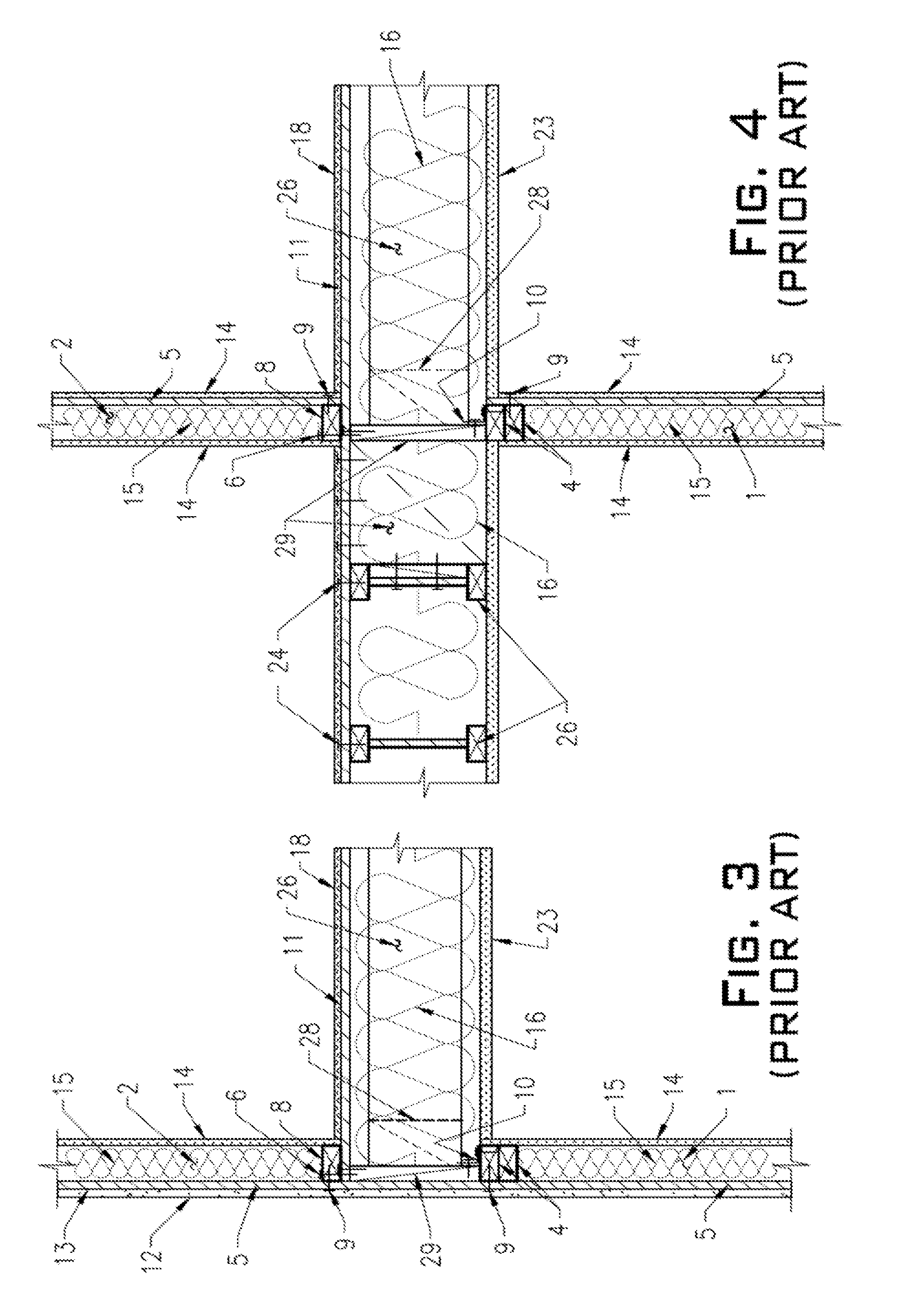 Composite membrane of wood floor diaphragm