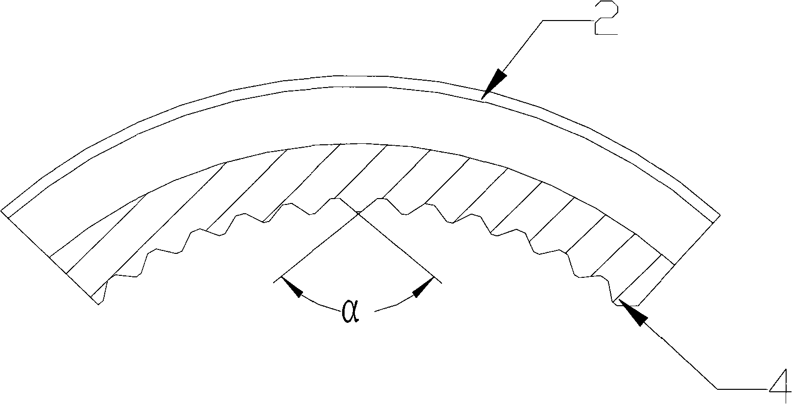 High-efficiency heat exchange tube for heat exchanger in ammonia/carbon dioxide cascade refrigeration system