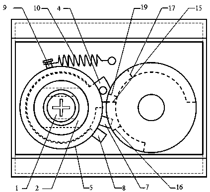 A rotating ring forced reset device for an anti-theft lock