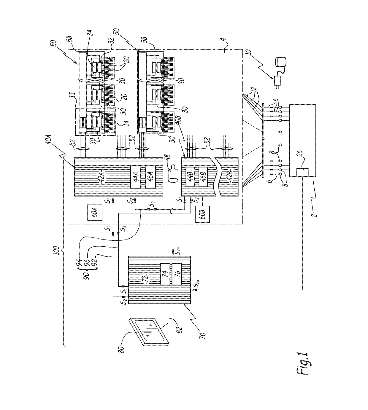 Control system for a jacquard mechanism, jacquard mechanism and weaving machine equipped with such a system